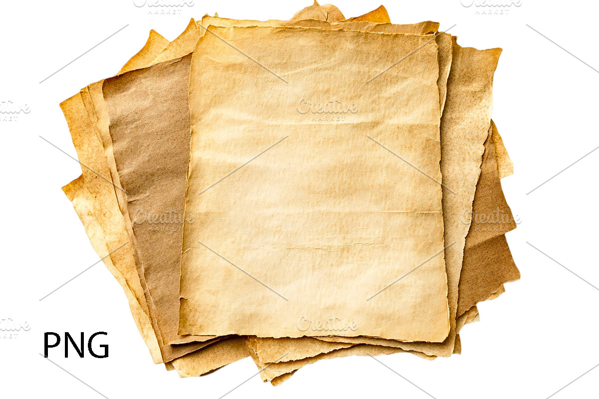 Old Paper Sheets PNG, an Object Graphic by VetalStock (Photo 3 of 5)