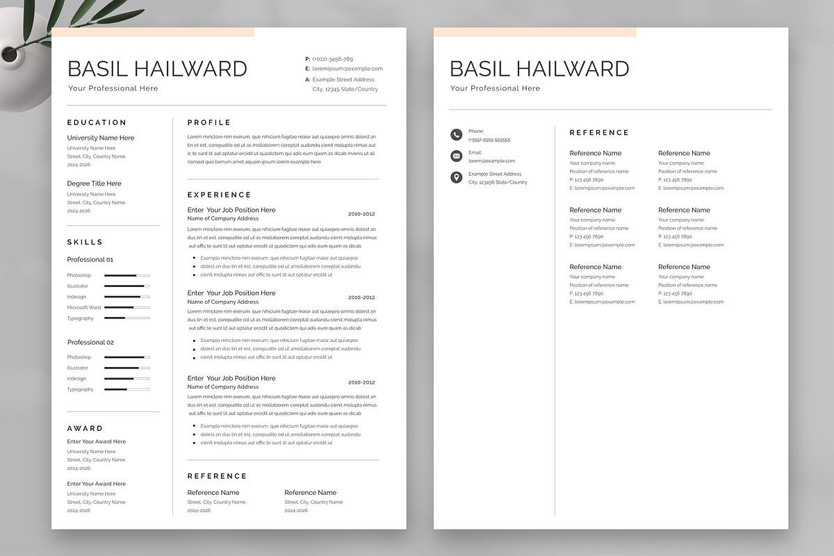 Resume/CV, a Resume Template by UpSolution (Photo 3 of 5)