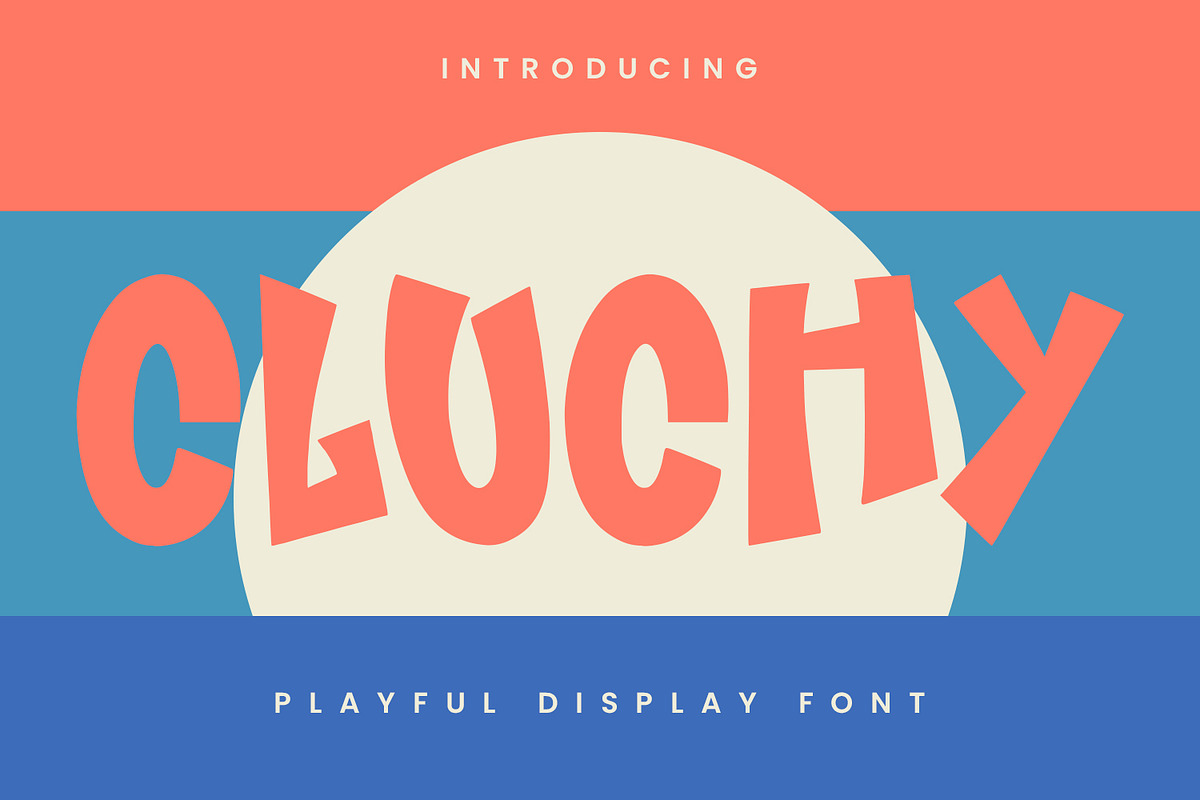 Cluchy Playful Display Font, a Sans Serif Font by Maulana Creative (Photo 1 of 7)