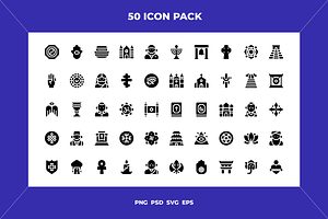 Religion icons, an Outline Icon by Wencory