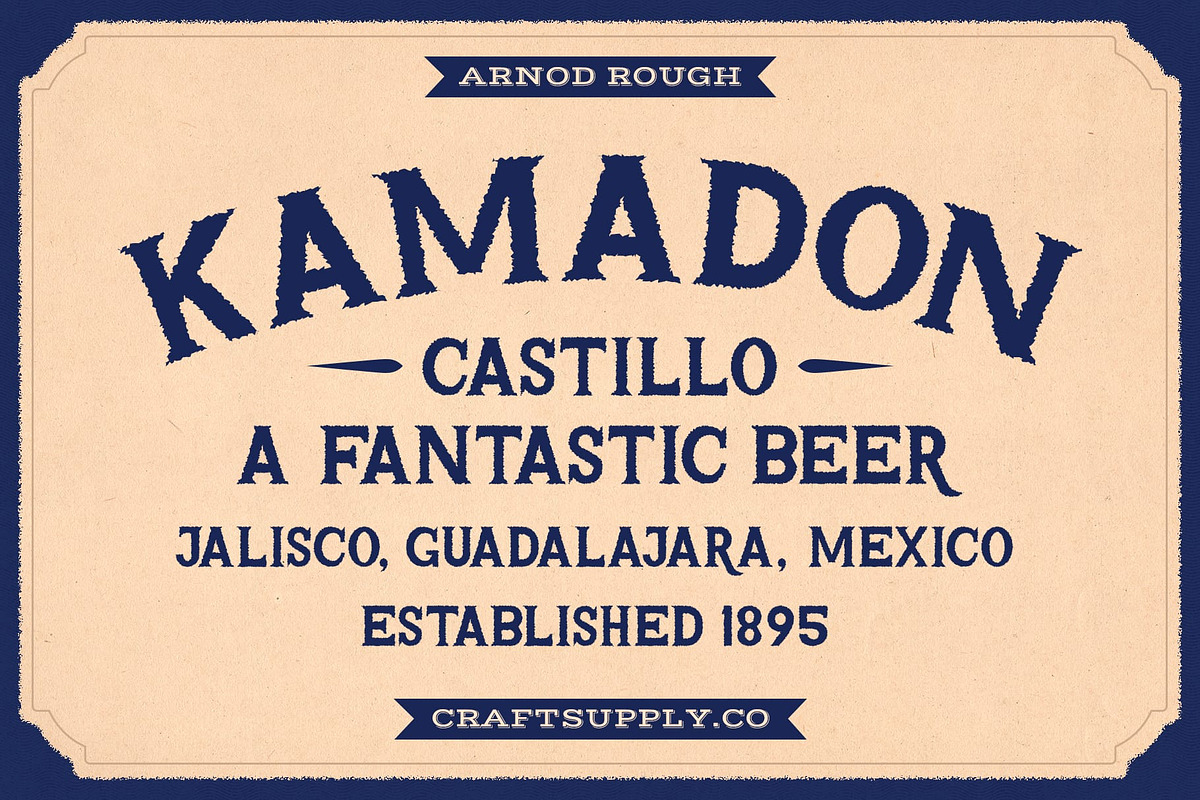 Arnod Rough, a Serif Font by Craft Supply Co. (Photo 2 of 8)
