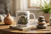 Zen frog stone balance, an Animal Illustration by Vectorlina (Thumbnail 4 of 4)
