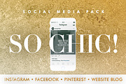 So Chic! Social Media Pack, a Social Media Template by DESIGN HQ (Thumbnail 1 of 10)