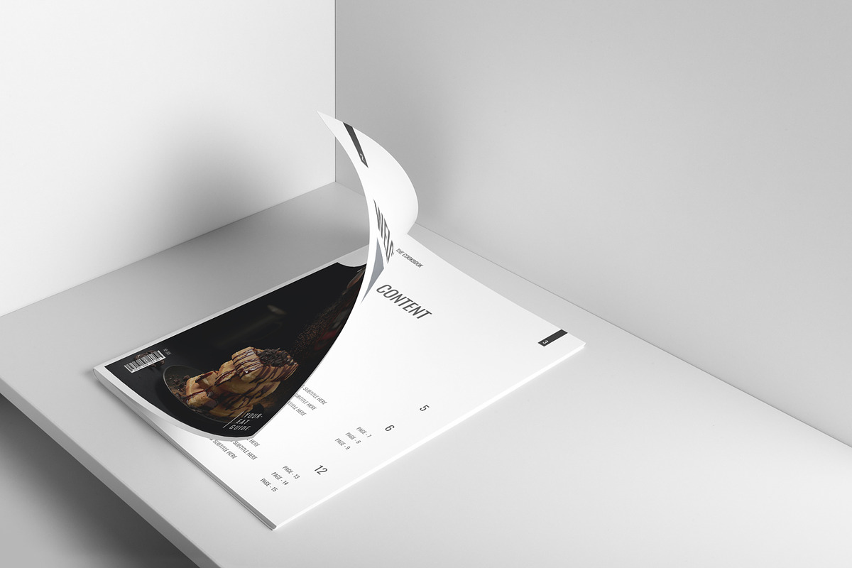 Cookbook Template, a Magazine Template by DesignCrest (Photo 4 of 13)