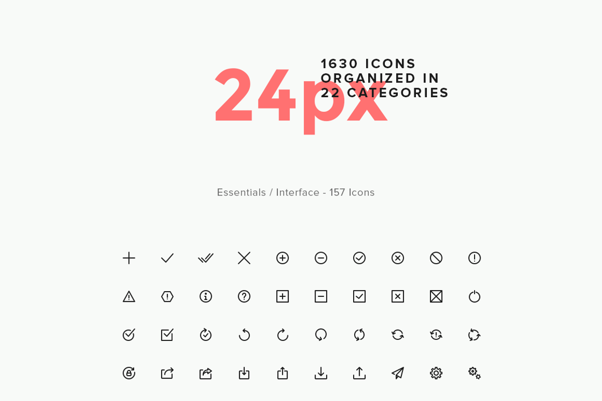 Simple Line Icons Pro, an Outline Icon by GraphicBurger (Photo 3 of 6)