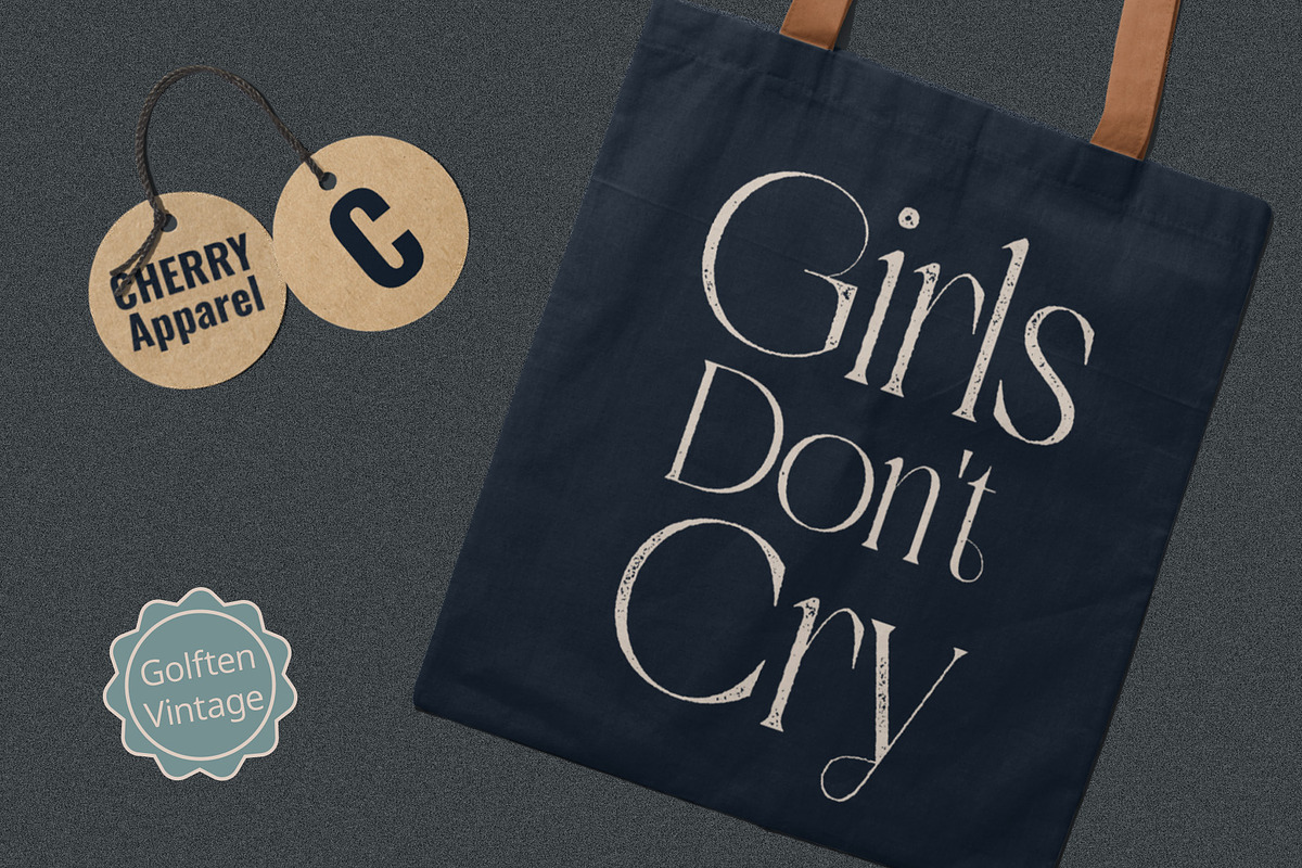 Golften Vintage, a Serif Font by Craft Supply Co. (Photo 4 of 8)