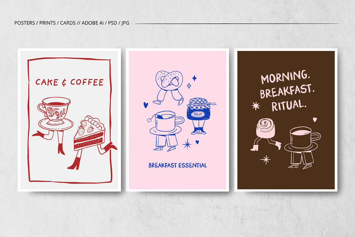 The Breakfast Club Illustration Set, a Decorative Illustration by Marish (Photo 9 of 10)
