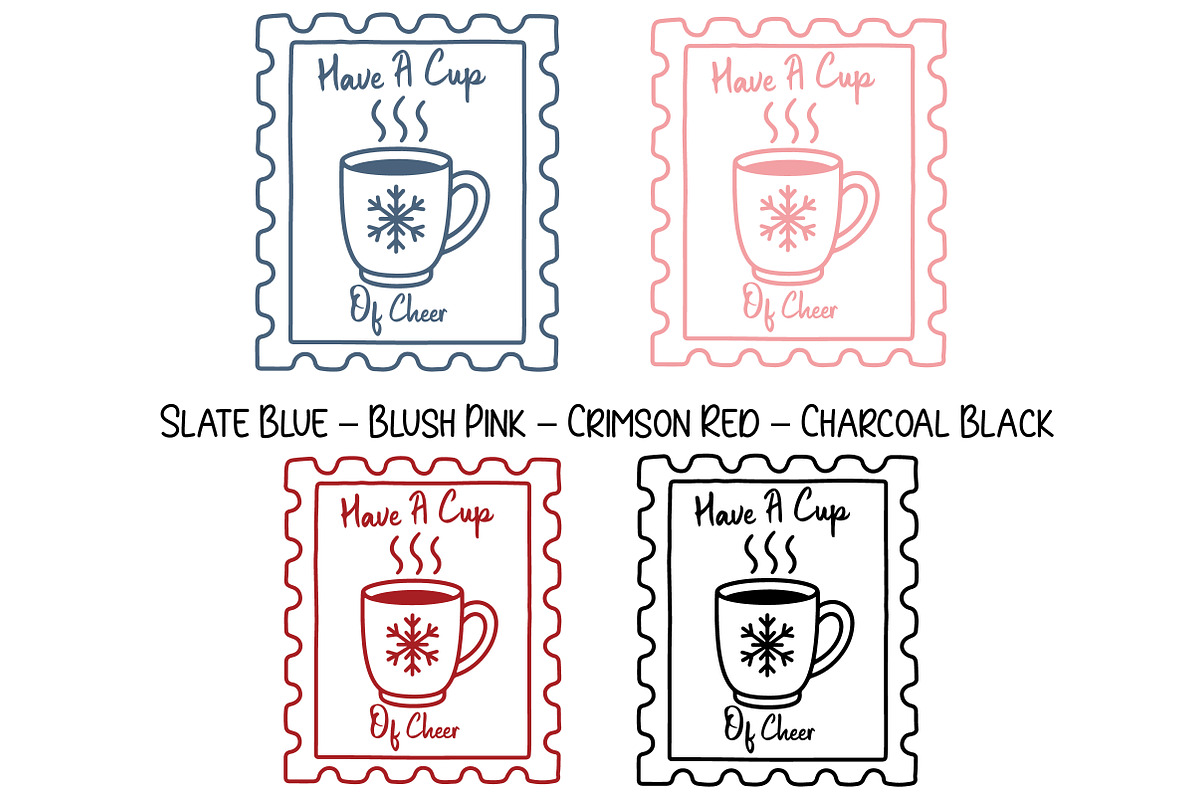 Christmas Stamp PNG Bundle, an Illustration by Daily.Designs (Photo 7 of 11)