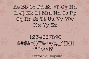 Printable Slab Serif Font