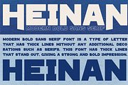 Heinan - Modern Bold Sans Serif, a Sans Serif Font by MaikoHatta (Thumbnail 2 of 9)