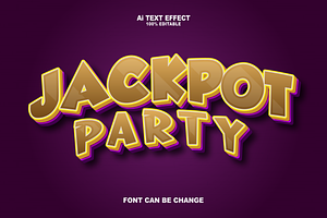 Jackpot Party Text Effects.