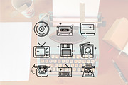 Retro Style Line Icons, a Duotone Icon by Lyolya Profitrolya (Thumbnail 2 of 2)