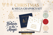 Christmas Backgrounds & Clipar, a Background Graphic by IrenKlm (Thumbnail 1 of 11)