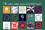 Christmas social media templates, a Social Media Template by MuzaInspires (Thumbnail 3 of 3)