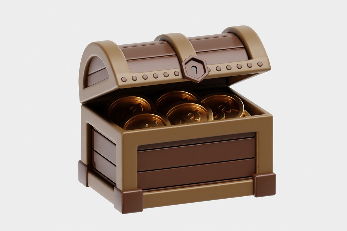 Treasure Chest Treasure box, an Object 3D Model by fahad121 (Photo 4 of 7)