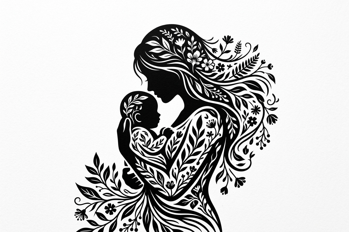 loving mother and children, a Person Illustration by Amazin_art (Photo 35 of 46)