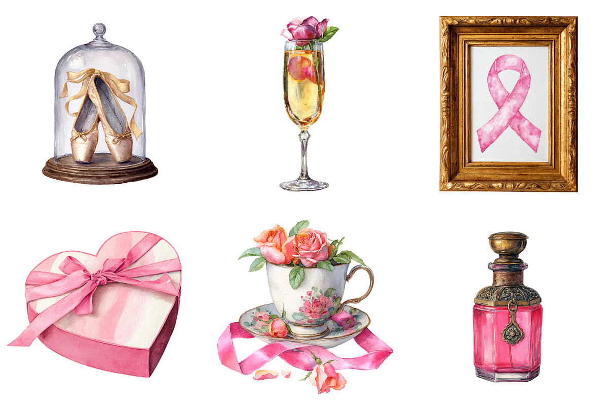 Watercolor Ballet Whisper Clipart, an Illustration by Design Market (Photo 3 of 3)