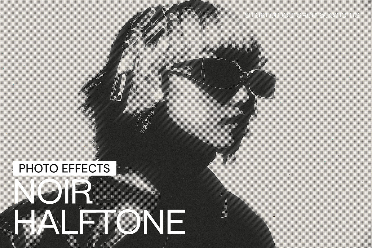 Noir Halftone Photo Effect, a Layer Style Add-On by iDoodle Studio (Photo 1 of 4)