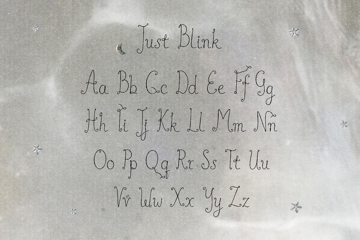 Just Blink Handwritten Font, a Handwritten Font by Mneme (Photo 6 of 8)
