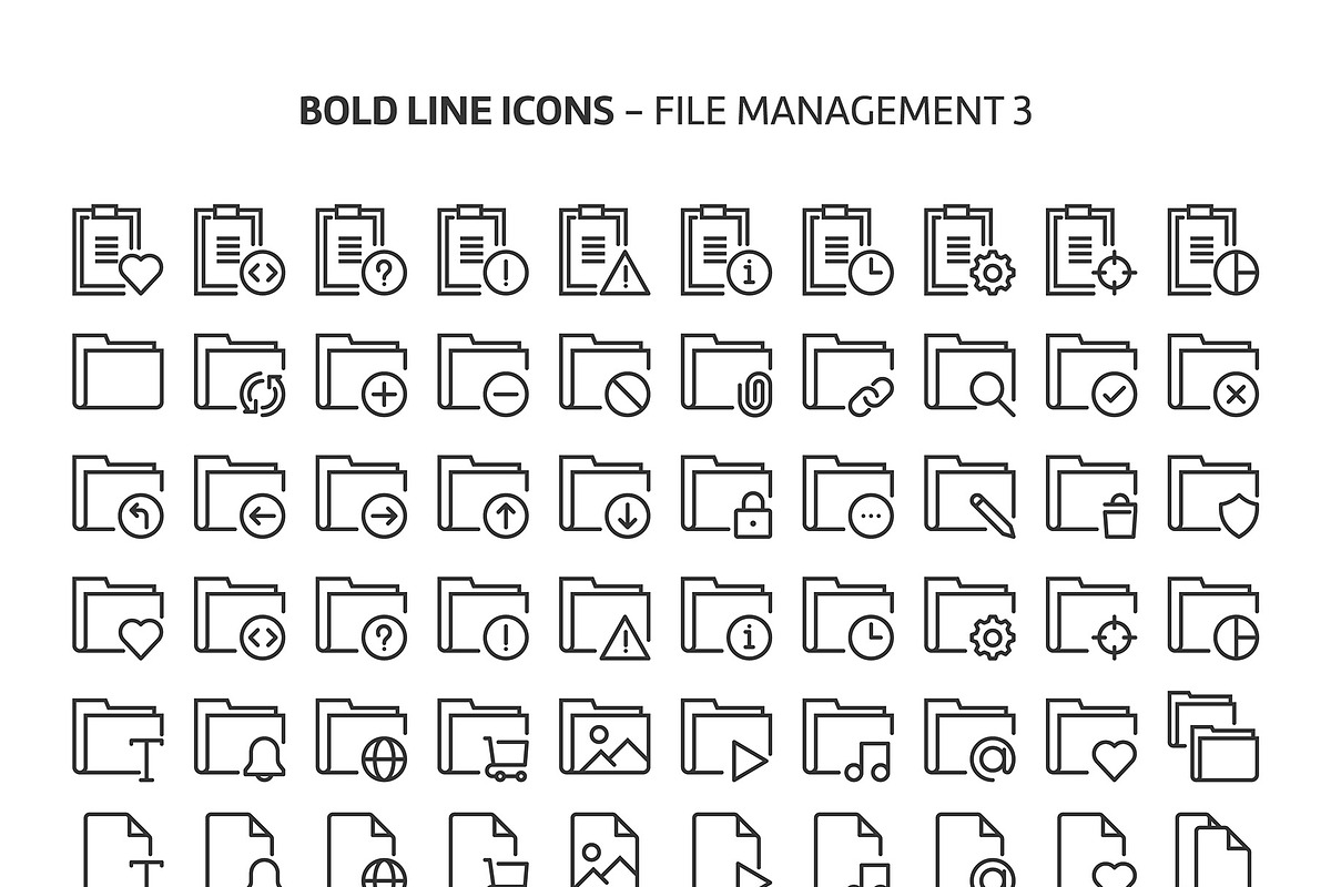 Bold Line Icons, an Outline Icon by Howcolour (Photo 151 of 151)