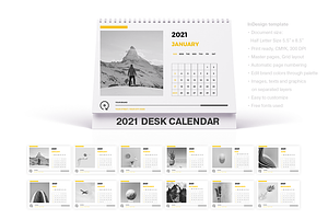 Desk Calendar Template