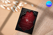 Red Torn Paper Wedding Invitation, an Invitation Template by InvitingStorys (Thumbnail 4 of 12)