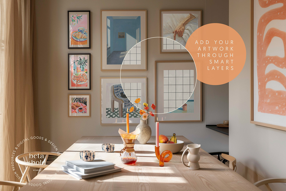 Frame Mockup Gallery Wall Collection, a Household Mockup by betabutbold.studio (Photo 2 of 9)