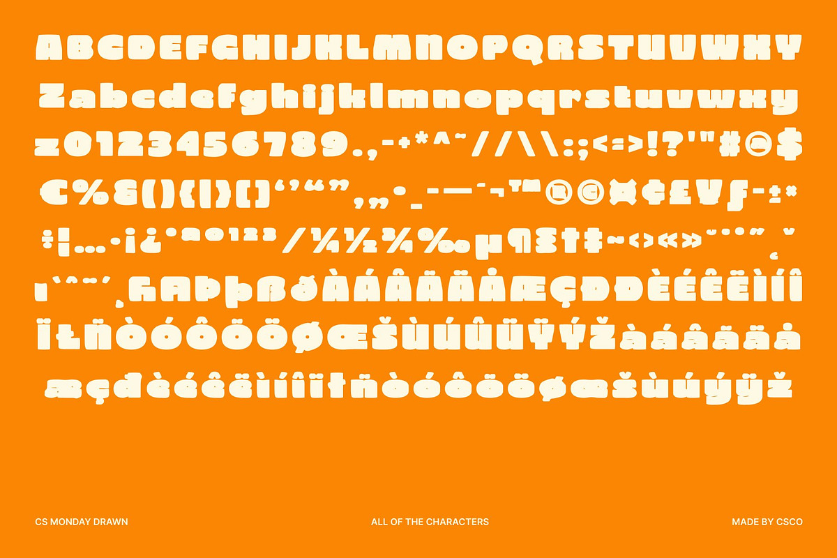 CS Monday Drawn, a Sans Serif Font by Craft Supply Co. (Photo 8 of 8)