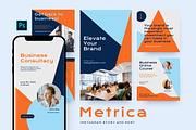 Metrica - Instagram Stories and Post, a Social Media Template by MYDesign (Thumbnail 1 of 5)