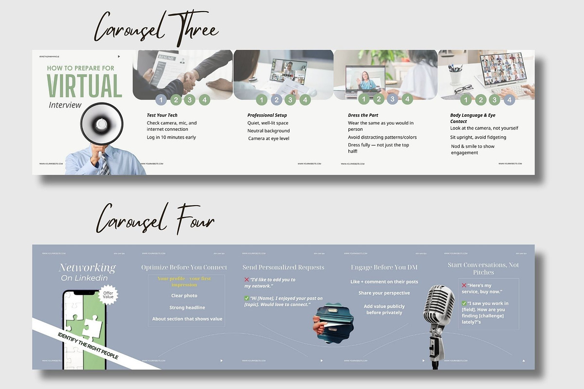 Linkedin Instagram Carousel Template preview 6