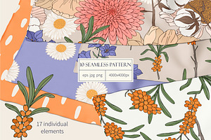 Floral pattern set