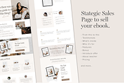 Ebook Sales Page Canva Website, a Landing Page Template by Tabitha Emma (Thumbnail 4 of 6)