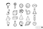 School Doodle HandDrawn Illustration, an Object Graphic by SLAB! Design (Thumbnail 3 of 3)