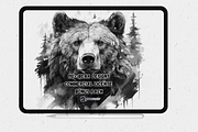 110 Bear Tattoo Stamps For Procreate, a Brush Add-On by Torus1 (Thumbnail 9 of 9)