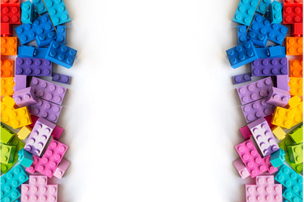 Border of A lot of Colorful Plastick, a School & Education Photo by Voodz_shop