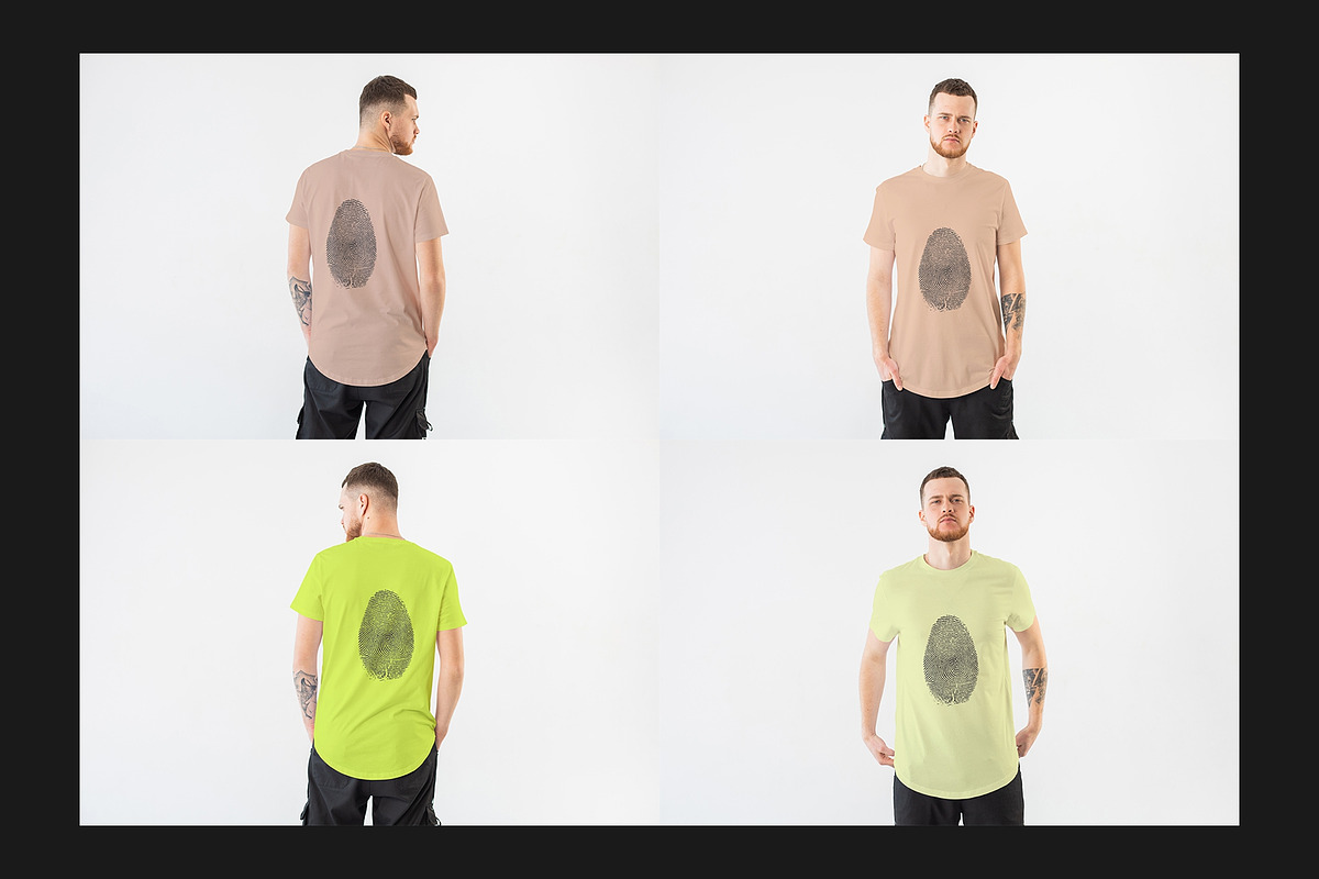 Man's T-Shirt Mock-Up Set, a Shirt Mockup by Freeman Studio (Photo 9 of 16)