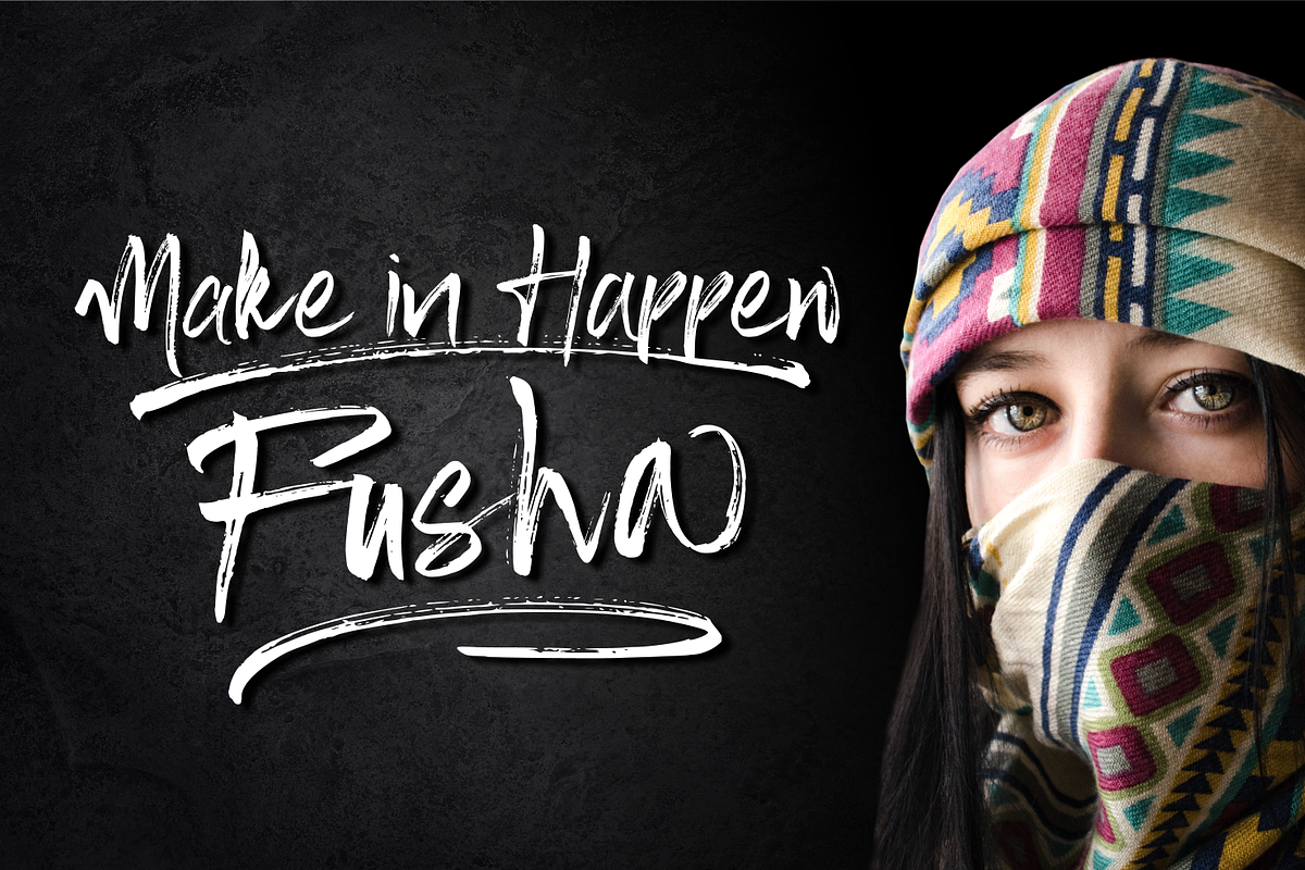 Fusha Brush, a Script Font by Mabhal Studio (Photo 3 of 11)