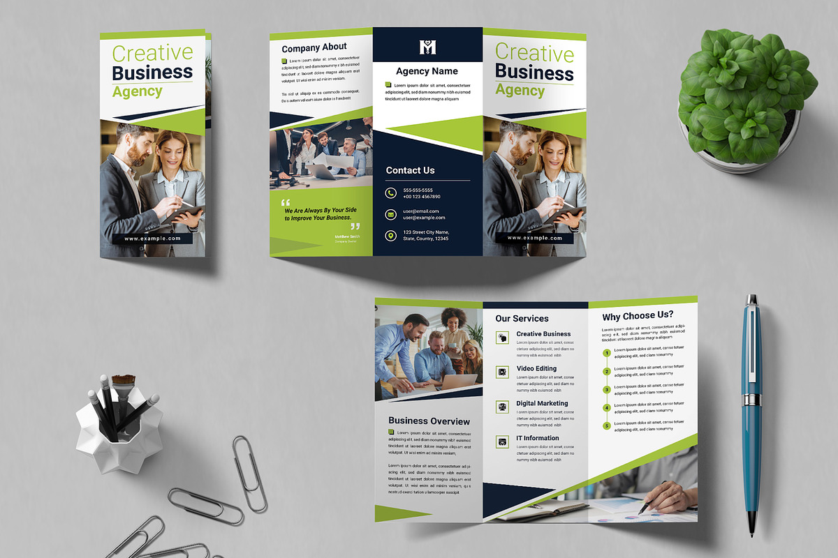 Business Trifold Brochure, a Brochure Template by MightyDesign (Photo 1 of 7)