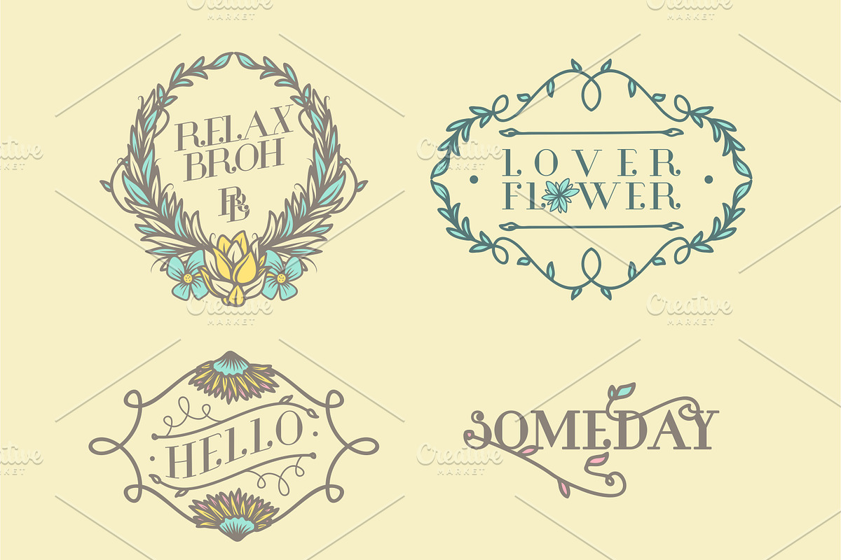 30+ Floral Elements preview 3
