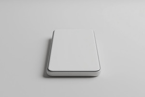 Minimalistic white smartphone mockup, a Technology Photo by MistyDay