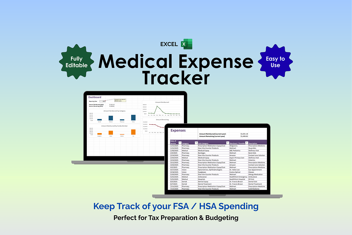 Medical Expense Tracker - Excel