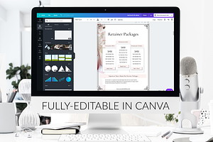 Service & Pricing Guide Canva Blush