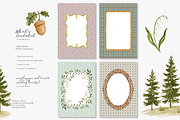 whimsical woodland clipart set, a Decorative Illustration by Patishop Art (Thumbnail 6 of 15)
