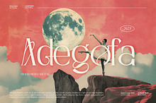 Adegofa || Modern Retro Serif Font