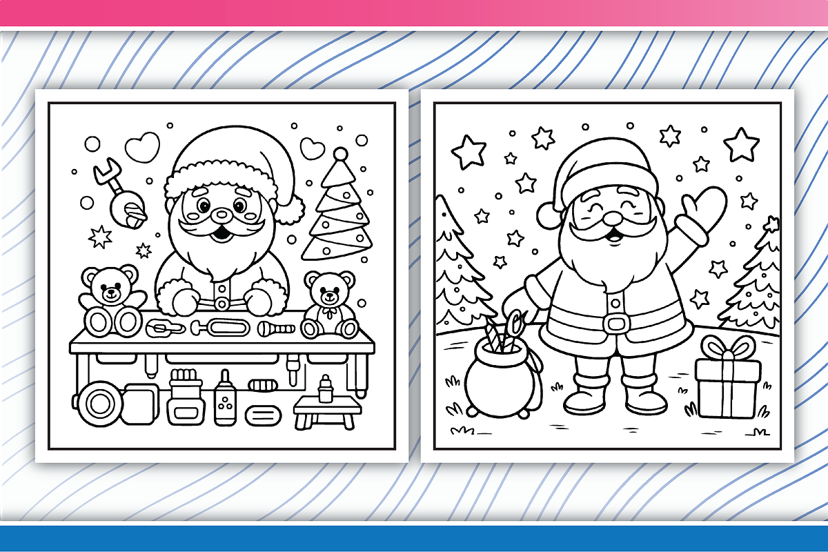 Enchanted Christmas Coloring Pages, an Illustration by LightExpress (Photo 5 of 5)