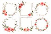 Rustic Floral Geometric Frame Bundle, an Illustration by musafir_fashion (Thumbnail 11 of 14)