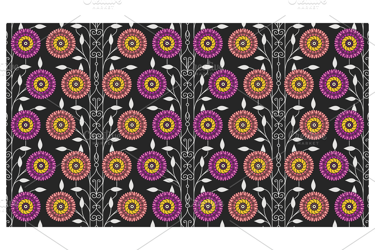 Floral seamless repeat, a Pattern Graphic by Creative Backgrounds