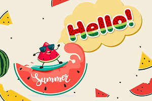 Watermelon Color Font