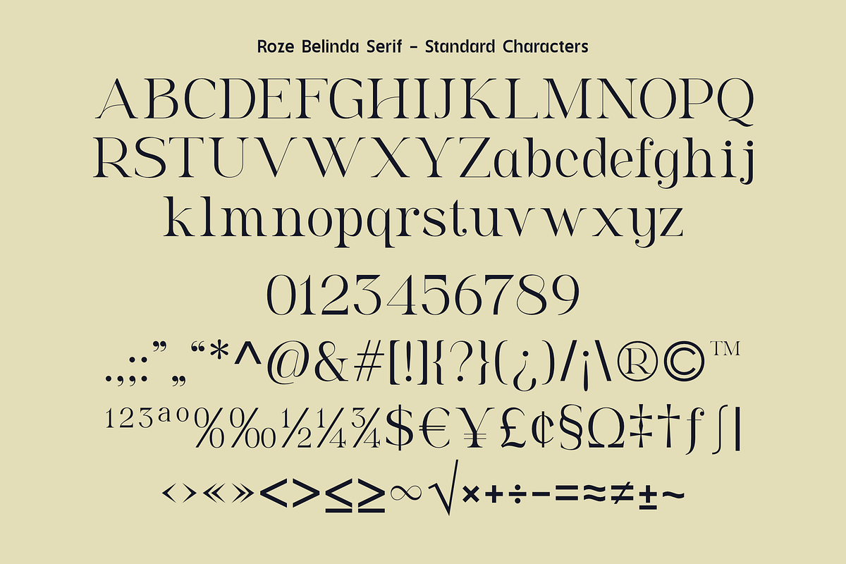 Roze Belinda - Display Font Duo, a Slab Serif Font by Sign Studio (Photo 14 of 15)