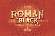 Roman Black - 8 Display Fonts, a Serif Font by JumboDesign (Thumbnail 1 of 8)